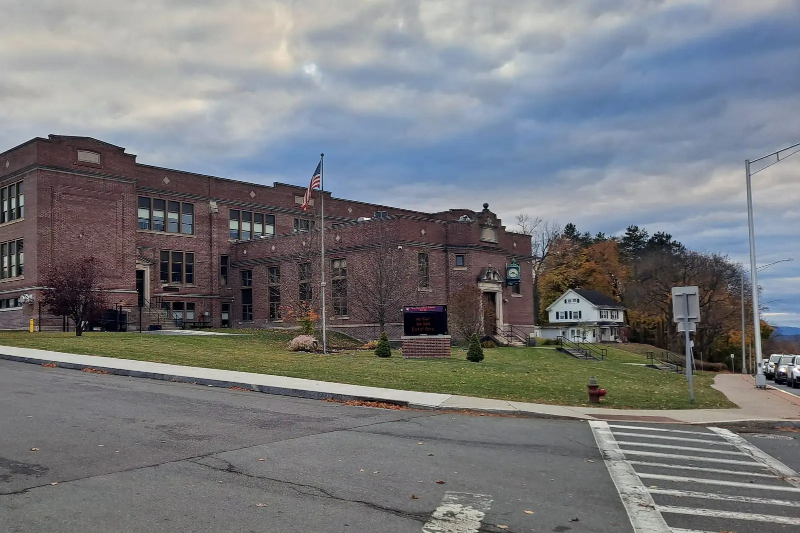 Public School 18 brick school building on Hoosick Street in Troy